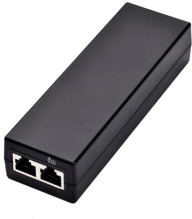 Fuhjythy Injecteur POE 2,5 Gigabit 100/1000 Mbps/1G/2,5G pour Alimentation Active IEEE802.3af/at pour Sortie de Périphérique POE 54 V Prise UE