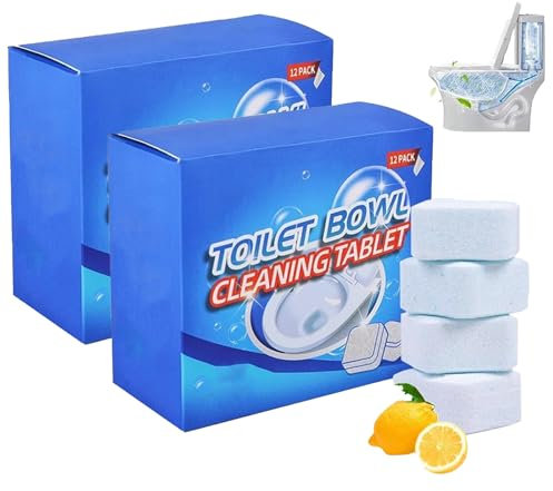 Toilet Cleaner, Toilet Bowl Cleaner Tablets, Descaler Heavy Duty, Deep Fresh Cleaning Dirt for Family (2box)