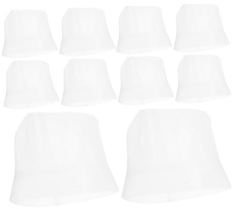Sosoport 20pcs Disposable Chef Hats for Food Service Unisex Cooking Caps Lightweight Round Headwear for Kitchen and Restaurant Use White