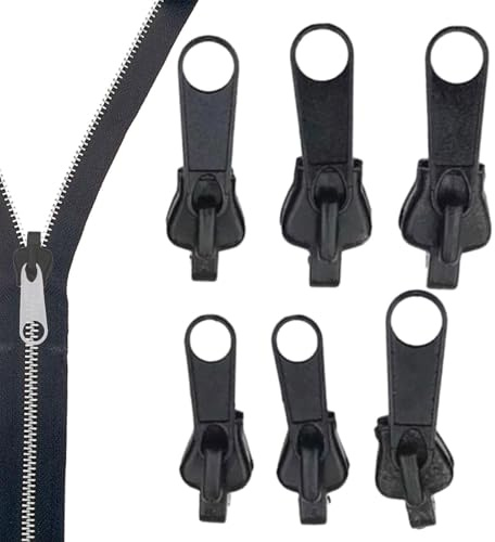 Riparazione Del Tirante Della Cerniera | 6 Pezzi Materiali Per Cucito E gianato Rimovibili E Riutilizzabili - Kit Di Riparazione Cursore Zip Istantaneo,per e Mestieri Giacca Valigie Borse Zaini e Tend