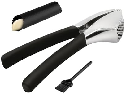 Schiaccia Aglio In Acciaio Inossidabile - Utensile Domestico Facile Da Premere,Spremiaglio In Acciaio Inossidabile Per Schiacciare Aglio - Per Insalate Zuppe Cucina Ristorante Barbecue Campeggio