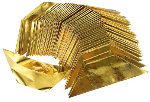Genérico Lingotes de Papel Ancestral Semiterminados de 11,5x4 Cm, Color Dorado y Multicolor, Caja Completa para Culto Antepasados, Suministros para Festival Qingming y Adoración Ritual