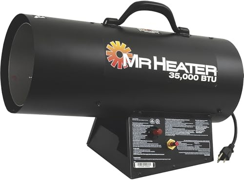 Mr. Heater 35,000 BTU Propane Forced-Air Heater #MH35FA, Black