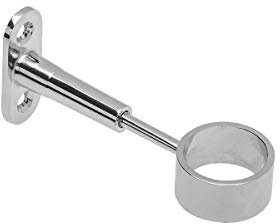 GTV Adjustable Wardrobe Rail Centre Support for 25mm Rails