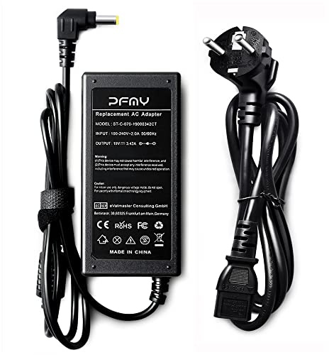 PFMY Laptop Ladegerät Netzteil Output DC 19V 3,42A 65W AC Adapter für ASUS K42 K52 K52F K43 K53 K55 F550C F555LA X551M X551MA X551CA F555Y X53E X53U X54H X55A X55C X75A A42 A53 A53S A53T Notebook