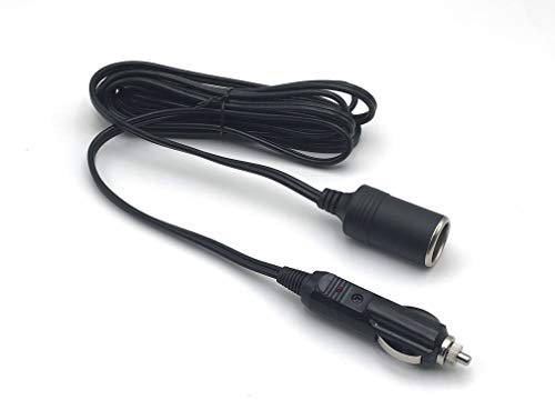 Shentian Car Cigarette Lighter Plug Socket Extension Cable，18AWG 12-24V 10A Extension Cable 3.0 Metre socket connector suitable for various of car devices