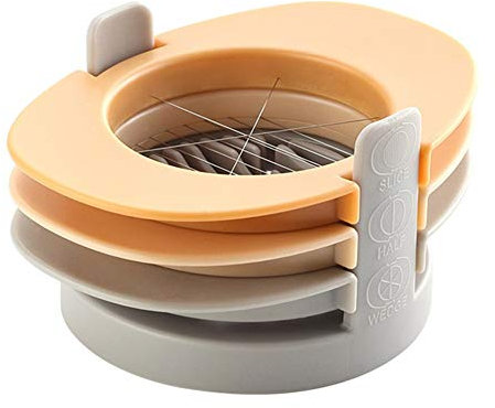 Strawberry Slicer Egg Cutter Kitchen Gadget Egg Slicer Cutter 3 In 1 Kitchen Gadgets And Tools Boiled Egg Slicer Egg Piercer Orange,One Size