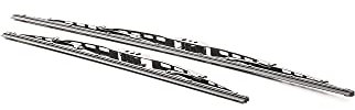 RIDEX Scheibenwischer Set Wischerblätter Set ohne Spoiler Frontscheibenwischer Vorne Wischblattausführung: Bügelwischblatt ohne Spoiler Standard Länge 1: 600mm Länge 2: 450mm 298W0157