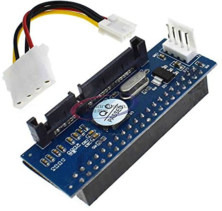 Reland Sun Adaptateur IDE vers SATA IDE 39 broches vers SATA IDE 3,5 HDD IDE/PATA Adaptateur de disque dur avec câble d'alimentation de données