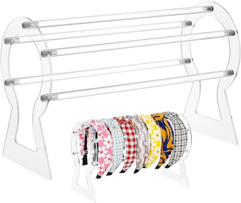 iplusmile Acryl Stirnbandanzeigestand Haarband Organizer Für Schmuck Haarzubehör Ideal Für Boutiquen Und Haargeschäfte Praktischer Und Stilvoller Aufbewahrungsturm