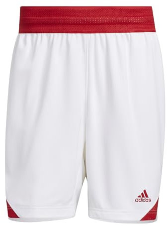 adidas Herren Basketball Icon Squad Short Aeroready, White/Black, L