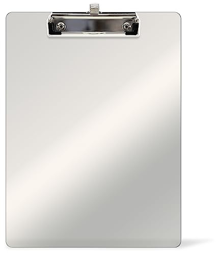 WAYTEX 931491 Porte Bloc A4 à Pince avec porte stylo Planchette plastique rigide– 22,5x31,5 cm - Transparente