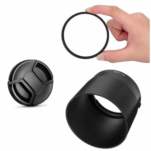 67 mm UV-Filterkappe mit Bajonettverschluss Gegenlichtblende umgekehrt, for Canon RF 100-400 mm F5.6-8 is USM Objektiv auf EOS R RP R3 R5 R6 Kamera