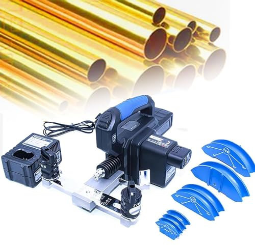 DPQYJPP Piegatubi Elettrico in Rame, Piegatubi da 1/4 a 7/8, Strumento per Piegare Tubi 9s, Piegatura Rapida a 90°, Strumento a cricchetto per refrigerazione