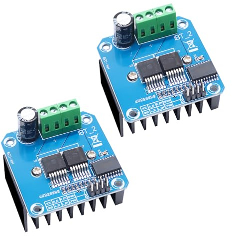 BTS7960 43A High Power Double DC Stepper Motor Driver Module Binghe 2 Stück BTS7960 Hochleistungs Motortreiber Modul Versorgungsspannung 5,5V bis 27V für Smart Car Motor Drive