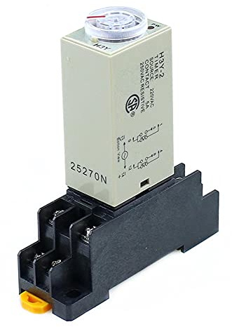 elektronischer Schalter H3Y-2 0-5S Einschaltzeitverzögerung Relais Timer DPDT 8Pins Spannung: 220 V 110 V 24 V 12 V (Size : AC110V)