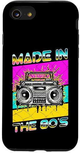Hülle für iPhone SE (2020) / 7 / 8 Hergestellt im 80er Jahre 1980er Boombox Graffiti 80er Jahre Hip-Hop-Stil