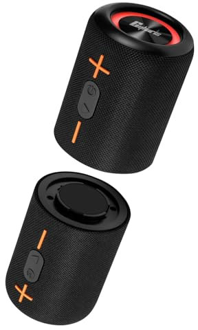 CYBORIS Altavoz Bluetooth portátil 2 en 1, Resistente al Agua, con Sonido estéreo Fuerte de 20 W, 24 Horas de reproducción, emparejamiento inalámbrico Real para el hogar, al Aire Libre o Viajes