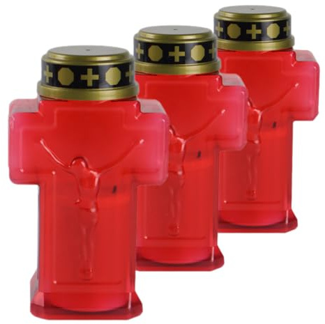 Homoyoyo Lume Di Candela Elettrico Senza Fiamma Per Cimitero Lumini Votivi a Batteria Decorazione Da Giardino Commemorativa Resistente Alle Intemperie 6 Pollici