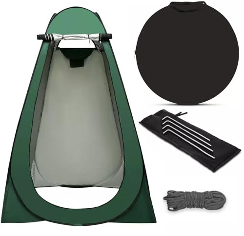 ACESOME Pop Up Privacy Tent, Portable Toilet Camping Tent, Outdoor Shower Changing Tent, Green, 1 Person, 47x 47 x 74