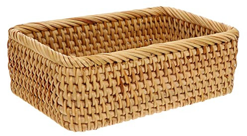 Parliky 1stück Handgefertigter Aufbewahrungskorb Rattan Kleiner Geflochtener Organizer Für Snacks Und Alltagsgegenstände Dekorative Wohnaccessoires Für Und Schlafzimmer
