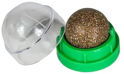 HYUIND Katzenminze Katzenwand-Aufklebball Spielzeug Kratzbaum Leckerli Gesunde Natürliche Entfernt Bälle zur Förderung der Verdauung Katzengras Snack(3)