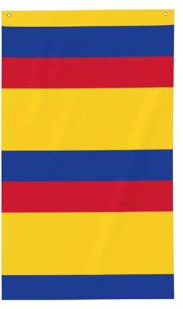 Bandera de Colombia con estampado de banderas decorativas para exteriores, banderas personalizadas para exteriores, aptas para tu espacio al aire libre
