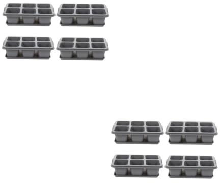 BESPORTBLE 2 Ensembles Tapis De Pépinière À 6 Grilles Plateaux De Germination pour Kit De Plateaux De Germination Treillis Plateau De Démarrage De Pot 4 pièces * 2