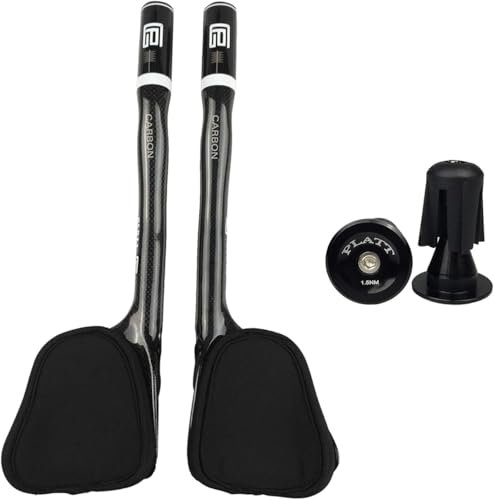 PLATT Fahrradlenker 31,8 Carbonlenker Renn/Triathlonlenker Aerobar Lenkeraufsatz Tri Bar, 3K Glossy