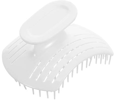 Anneome Ergonomische Haare Massagebürste mit Weichen Borsten aus Kunststoff und Silikon Tragbar für Zuhause und Reisen Sanfte Kopfhautreinigung und Shampoo Anwendung