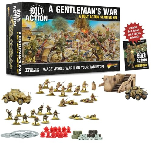 Warlord Games A Gentleman's War – Bolt Action Starter-Set, 28 mm, Weltkrieg 2, Strategie-Kampfspiel für 2 oder mehr Spieler mit Miniaturen