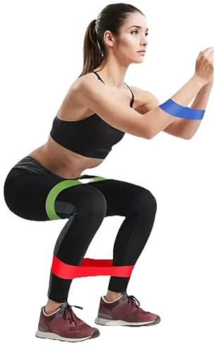 Bandas de resistencia para hombres – (juego de 5) Deportes Fitness y mujeres bandas de resistencia bandas de goma para entrenamiento de fuerza Booty banda elástica para casa, gimnasio, gimnasio, yoga