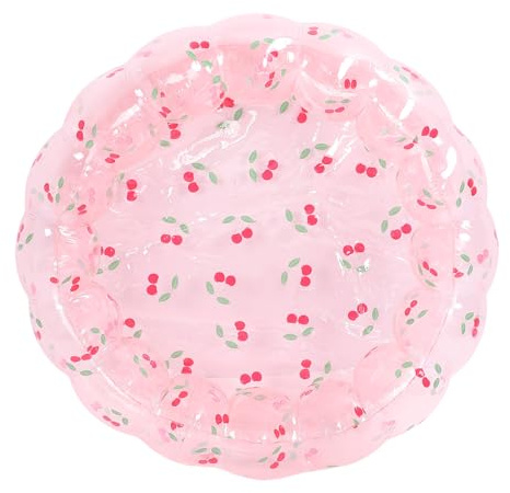 Piscine Gonflable pour Enfants, Petit Bassin PVC pour Jeu d'eau (Cerise) | Intérieur Extérieur, Portable, Piscine à Balles Gonflable pour Enfants Moins de 1.2m