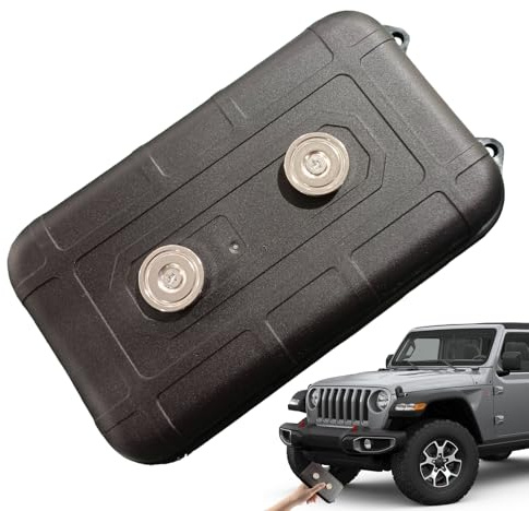Magnetische Schlüsselbox – luftdichter Verschluss (1 Einheit), robust | Auto-Unterboden-Aufbewahrung, wasserdichter Aufbewahrungsbehälter, Notfall-Ersatzschlüssel-Versteck für Auto-LKW und Outdoor-Abe