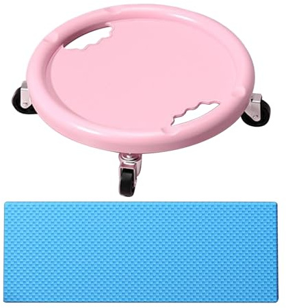 Rullo Per Addominali Con Rotelle - Attrezzatura Per Allenamento Della Da 8 Cm Con Cuscinetto, Durevole | Ruota A Rulli Fitness Per Allenamento Di Base Ruotabile A 360 Gradi Per Esercizi In Pales