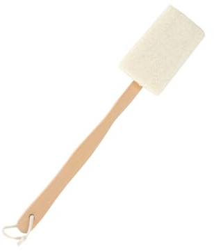 ROSENICE Luffa Bürste Badebürste mit langem Stiel abnehmbar