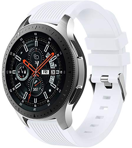 Dirrelo Armband Kompatibel mit Samsung Galaxy Watch 3 45mm/Galaxy Watch 46mm/Huawei GT 2 46mm, 22mm Weiche Silikon Sport Armbänder Ersatz für Samsung Gear S3 Frontier für Herren Damen