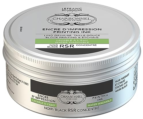 Lefranc Bourgeois Charbonnel - Inchiostro professionale lavabile in acqua, 200 ml, nero RSR