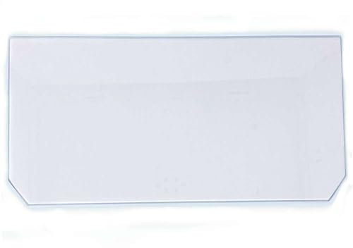 Glas Revolution Kühlschrank Einlegeboden - Klarglas 4 mm – Glasplatte, 2 abgeschrägte Ecken, alle Maße lieferbar (89,96 EUR/qm) - 495 mm x 280 mm