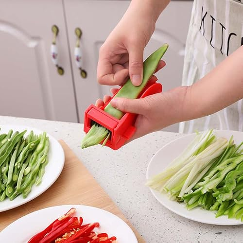 1PC Multi-Functional Green Onion & Pepper Slicer - Does Not Hurt Hands, Ideal for Celery & Green Beans