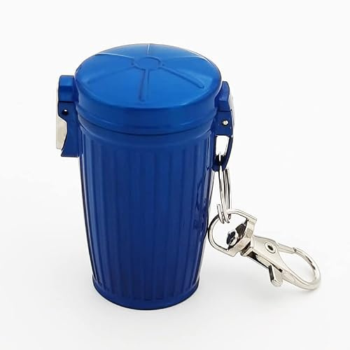 SYSUII Aschenbecher für Unterwegs,Zigarettentaschenaschenbecher Geruchsdichter Reiseaschenbecher Aschenbecher to go mit Schlüsselanhänger Kreative Tragbare Aschenbecher für Draussen -63 * 41MM