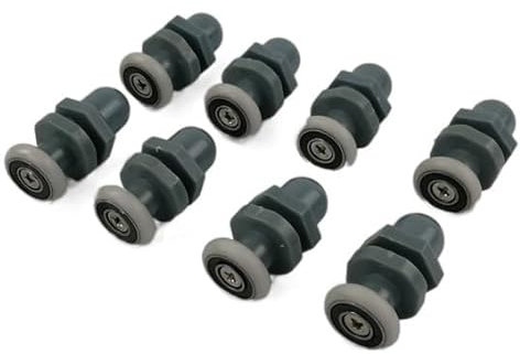 Roulette Douche 4pcs-8pcs/set Sliding Shower Door Nylon Runner/Rollers/Wheels/Pulley Diameter 19mm/23mm/25mm/27mm Shower Room Cabin Accessories Roulette Porte Coulissante Douche (Color : 8pcs, Size