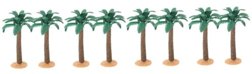 PRETYZOOM 8 Stück Mini Architekturbäume Palmenmodell Palmendekorationen Miniaturpalmen Mini Sandtisch Pflanzenmodell Palmenornamente DIY Palmen Palmen Für Die Dekoration PVC