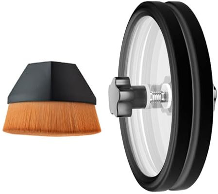 LP Label Saver, Kit Di Pulizia Dischi, Economizzatore Etichetta Pulita Per Registrazione Audio - Protezione Per La Pulizia Di Etichette Di Registrazione Audio, Impermeabile, Facile Da Usare, Con Bro