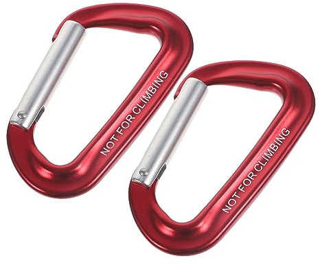 BESPORTBLE 2stücke Mehrzweck D-Haken Aus Aluminiumlegierung Tragbar Und Kompakt Für Camping Wandern Angeln Zum Befestigen Von Sportflaschen Rucksäcken Zeltleinen Und Wanderstöcken