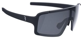 BBB Cycling Glasses Sports Glasses Cycling Sunglasses Men and Women Smaller Fit 100% UV Protection Gravel Road & Mountain Bike Chester Narrow Matt Black Smoke BSG-73