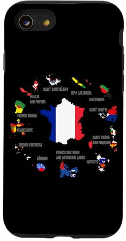 Outre-mer, France d'outre-mer, DOM-TOM France Cartes Coque pour iPhone SE (2020) / 7 / 8
