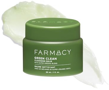 Farmacy Make-up-Entferner Reinigungsbalsam – Green Clean wasserfester Make-up-Entferner-Balm + Ölreiniger fürs Gesicht – entfernt Make-up + SPF sanft und hydratisiert die Haut (30 ml)