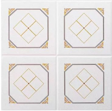 Dalle de plafond Panneaux De Plafond À Coller, Autocollants Muraux Auto-adhésifs En PVC Imperméables Et Résistants À L'huile, Pour Plafond Suspendu De Sous-sol(60 piece)