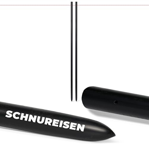 Novatool 2x Schnureisen Ø16 x 800mm, Schnurnägel Schnurnagel Erdnägel für Richtschnur, Richtschnurhalter Erdnagel Eisenstange Pflasternagel Erdungsstange Rankstab Rankhilfe Nivellierstaange